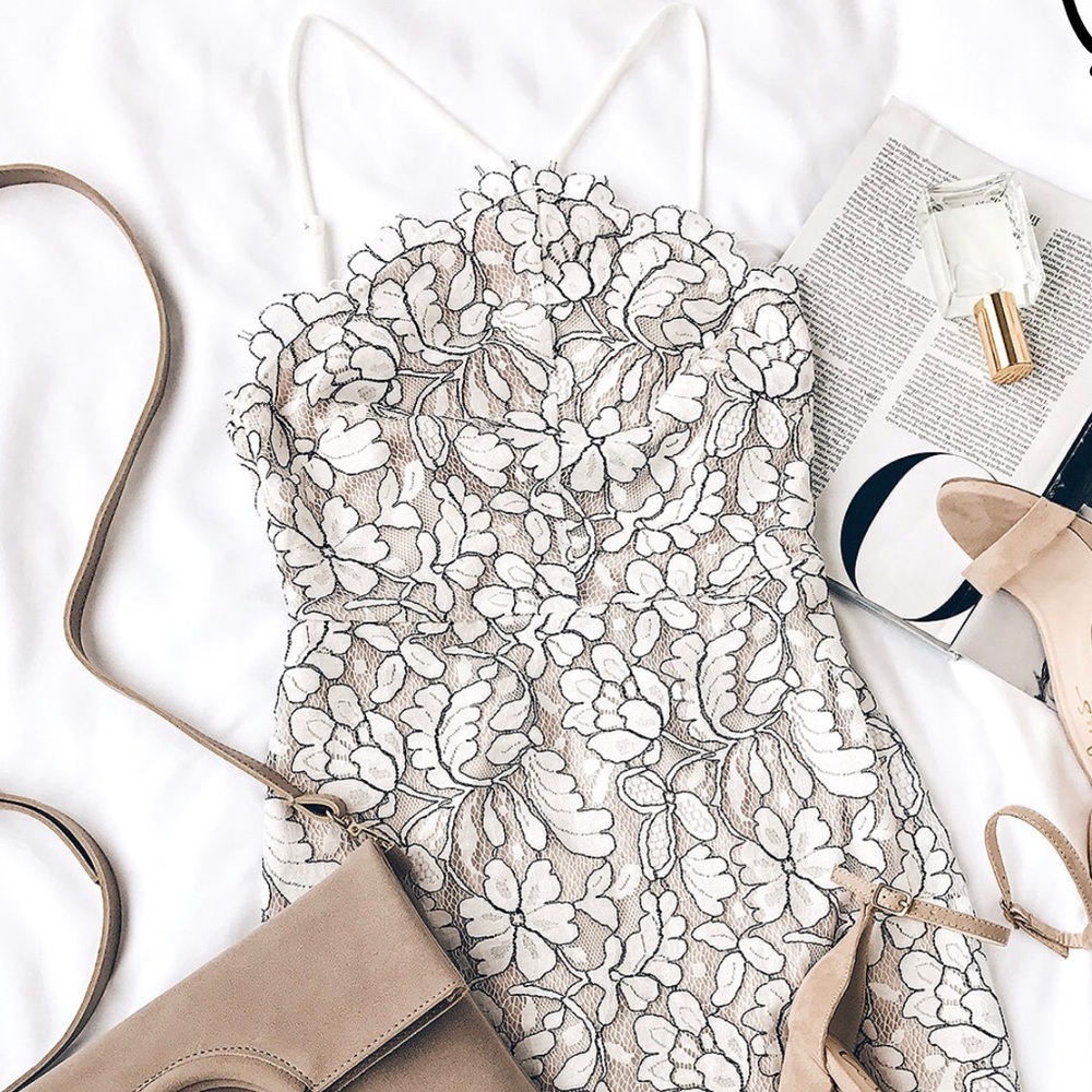 Lulu’s Lace Overlay Dress